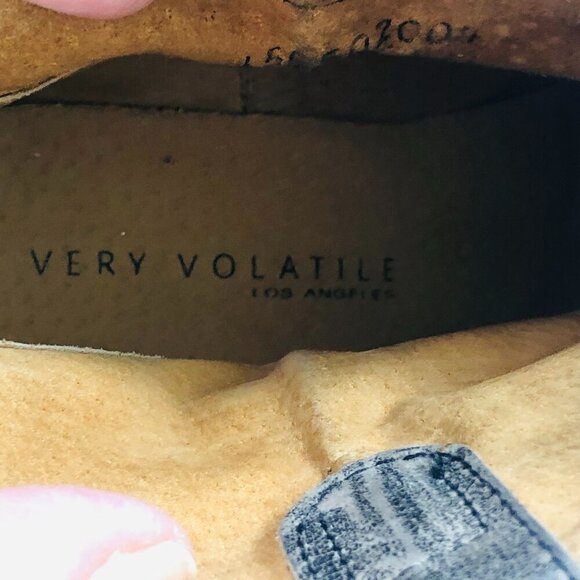 Western Cowboy Fringe Ankle Boots Gray/Brown Distressed  7.5 M - Picture 2 of 9